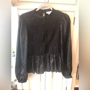 Topshop leopard blouse